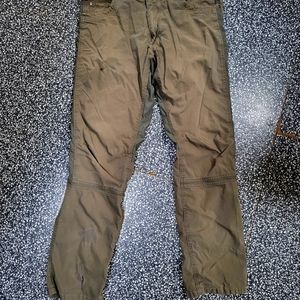 Kuhl Radikl Pants 33x32 - olive green - rugged & distressed